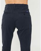 Pantalon chino ajusté Rustique bleu marine