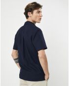 Chemise texturée Slim Fit rib gorg bleu marine