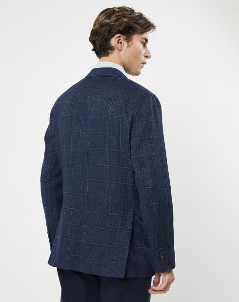 Veste Fenêtre à carreaux bleue