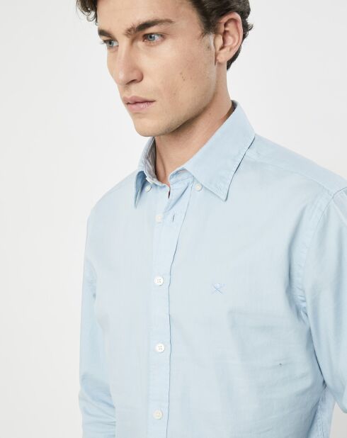 Chemise Slim Fit Oxford bleu clair