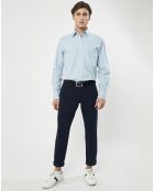 Chemise Slim Fit Oxford bleu clair