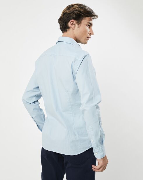 Chemise Slim Fit Oxford bleu clair