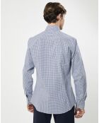 Chemise Slim Fit  carreaux bleue