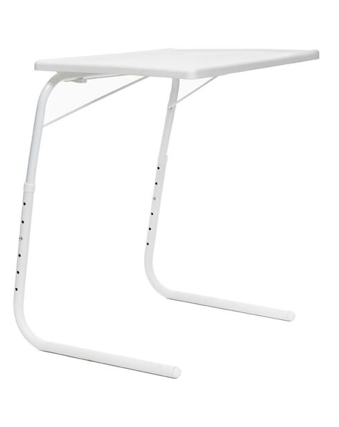 Table d'appoint pliante multi-usage Foldy blanche  - 53x70x39 cm