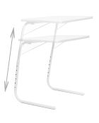 Table d'appoint pliante multi-usage Foldy blanche  - 53x70x39 cm