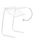 Table d'appoint pliante multi-usage Foldy blanche  - 53x70x39 cm