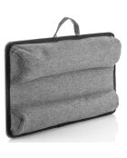 Bureau portable d'ordinateur avec coussin XL Deskion gris/noir - 57.5x30.5 cm