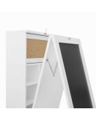 Bureau mural rabattable blanc - 50x155x93 cm