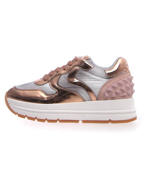 Baskets en Cuir Maran roses