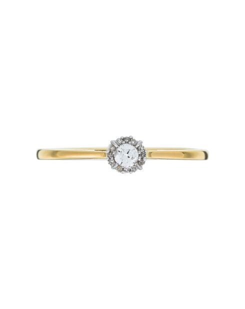 Bague Amoureuse 0.10 Diamants 0.1 ct or jaune