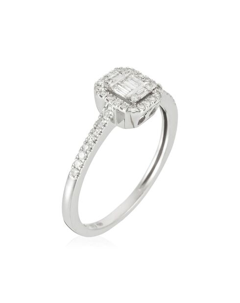 0.28 ct witgouden lichtgevende diamanten solitaire ring