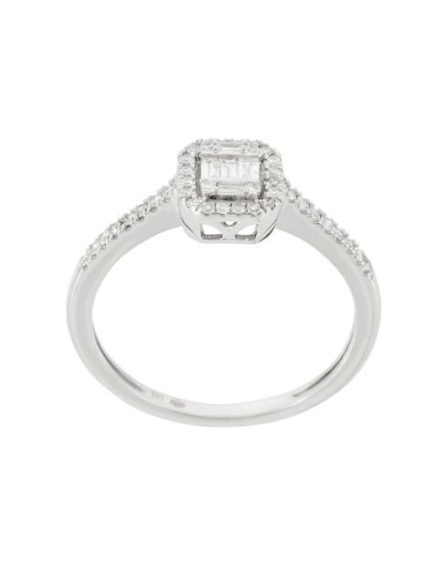 Bague Solitaire Lumineux Diamant 0.28 ct or blanc