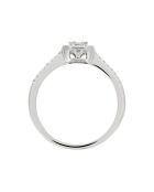 Bague Solitaire Lumineux Diamant 0.28 ct or blanc