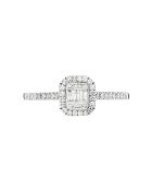 Bague Solitaire Lumineux Diamant 0.28 ct or blanc