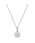 Colgante de diamantes en oro blanco de 0,18 quilates