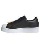 Baskets plateforme en Cuir Superstar Bold noires