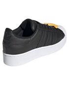 Baskets plateforme en Cuir Superstar Bold noires