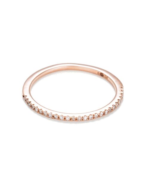 Bague Trio Belles Alliances Diamants 0.24 ct or tricolore