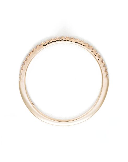 Bague Trio Belles Alliances Diamants 0.24 ct or tricolore