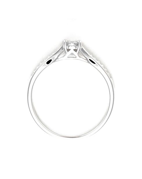 Bague Solitaire Merveille Diamant 0.03 ct or blanc