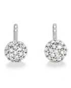 Boucles d'oreilles Round stud Diamants 0.02 ct or blanc