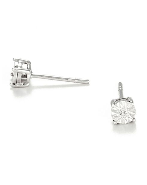 Orecchini Puce Grande Illusion Diamond in oro bianco 0,01 ct