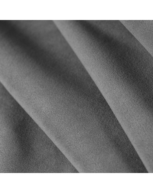 Canapé d'angle droit 3 Places velours Sao gris clair - 186x180x69 cm