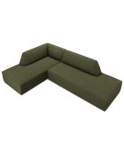 Canapé d'angle gauche 4 places Sao vert - 273x180x69 cm
