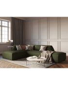 Canapé d'angle gauche 4 places Sao vert - 273x180x69 cm