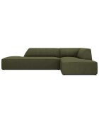 Canapé d'angle droit 4 places Sao vert - 273x180x69 cm