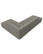 Canapé d'angle droit 4 places Sao gris clair - 273x180x69 cm