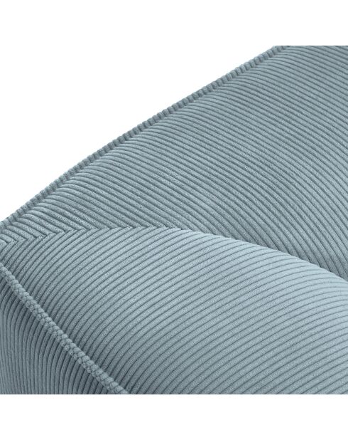 Canapé d'angle gauche 4 places Sao bleu clair - 273x180x69 cm