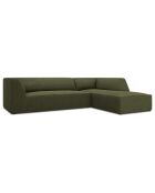 Canapé d'angle droit 4 places Sao vert - 273x180x69 cm