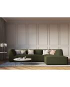 Canapé d'angle droit 4 places Sao vert - 273x180x69 cm