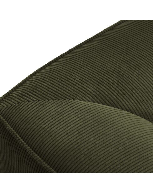 Canapé d'angle droit 4 places Sao vert - 273x180x69 cm