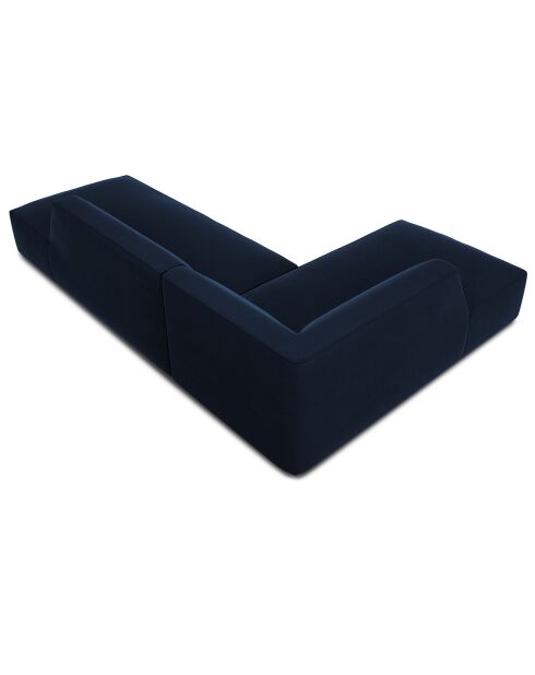 Linkes Ecksofa 4 Sitze königsblauer Sao-Samt - 273x180x69 cm