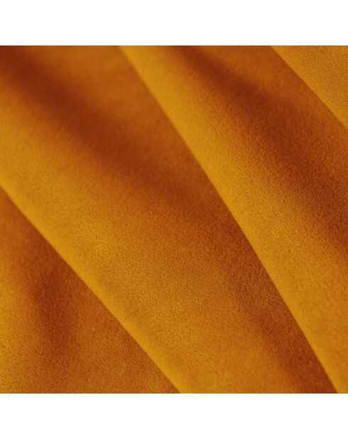 Canapé d'angle droit 4 places velours Sao jaune - 273x180x69 cm