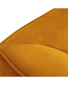 Canapé d'angle gauche 5 places Sao jaune - 366x180x69 cm