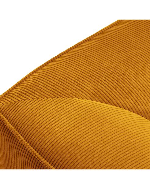Canapé d'angle gauche 5 places Sao jaune - 366x180x69 cm