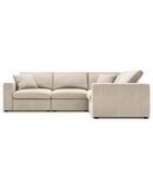 Canapé d'angle droit 6 places Modulaire Galaxy beige - 320x226x90 cm