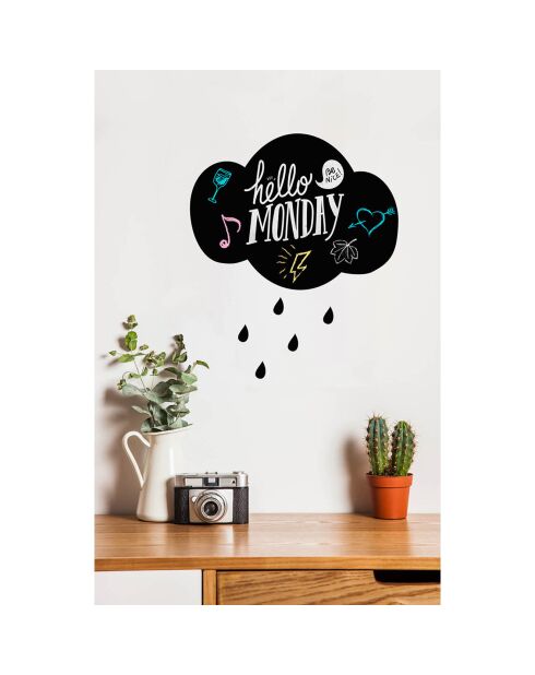 Sticker ardoise Pluie noire - 30x40 cm