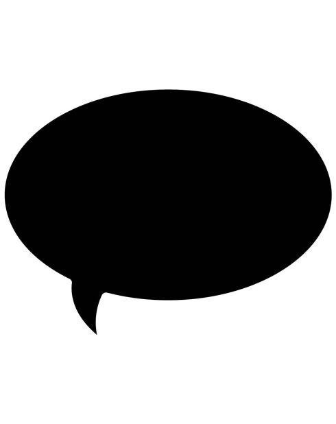 Sticker ardoise Pense bête noir - 30x40 cm