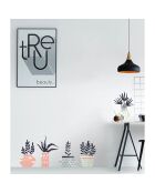 Sticker 5 plantes multicolore - 20x100 cm