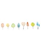 Ensemble d'autocollants d'arbres multicolore - 20x100 cm