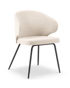 Chaise Némésis beige clair - 57x54x81 cm