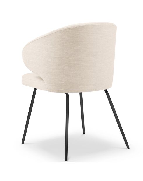 Chaise Némésis beige clair - 57x54x81 cm