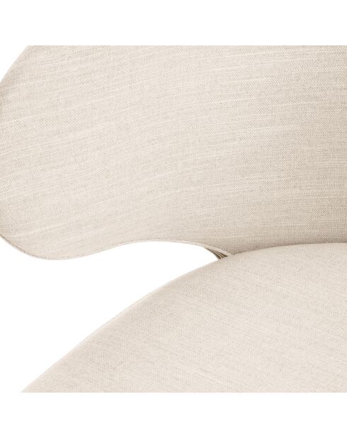 Chaise Némésis beige clair - 57x54x81 cm