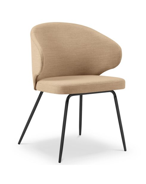 Chaise Némésis beige - 57x54x81 cm