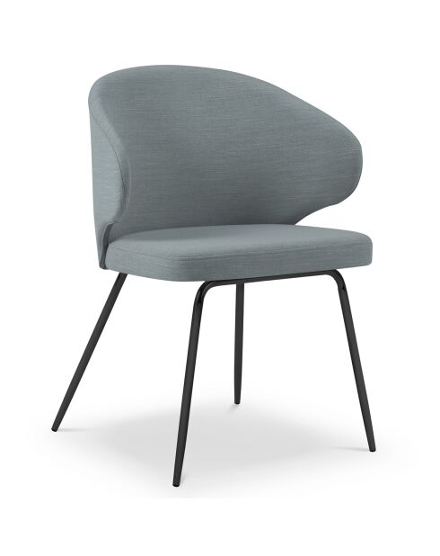 Chaise Némésis bleu/gris - 57x54x81 cm