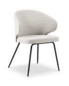 Chaise Némésis gris clair - 57x54x81 cm